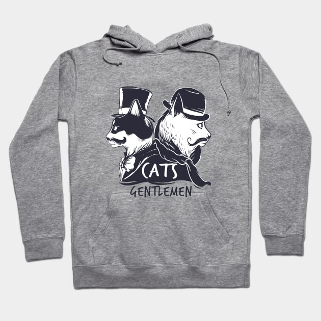 Gentleman duo cats Hoodie by Skidipap